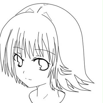 オリキャラ線画