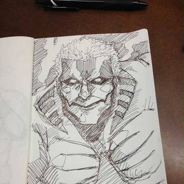 進撃の落書き