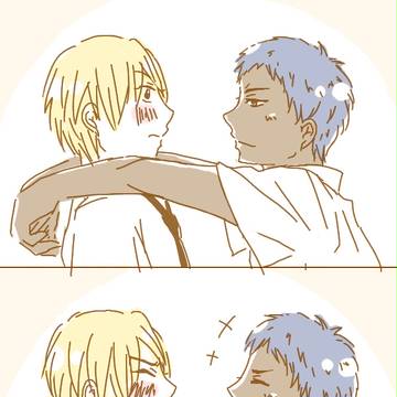 【黒バス】黄青ちゃんでキスの日とか【腐】