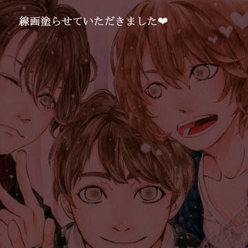 線画塗らせていただきました