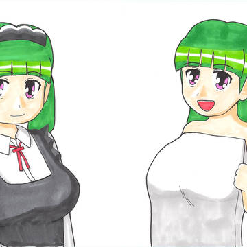 Maiのメイドとバスタオル