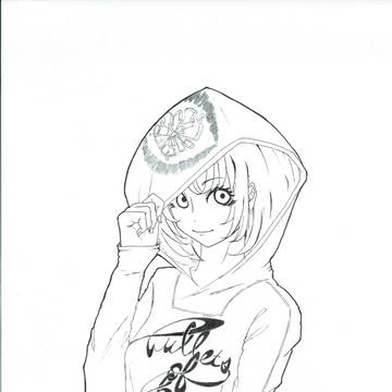 パーカー娘