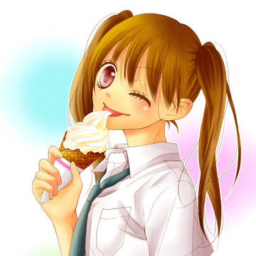 ソフトクリーム女子