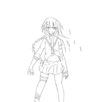 オリキャラ線画