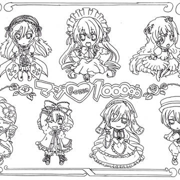 【ぬりえ】うたプリのラバストから薔薇乙女にした【トレス】