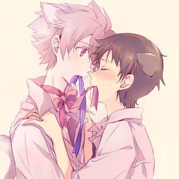 リボンほどいて