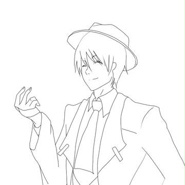 【線画】ハザマ