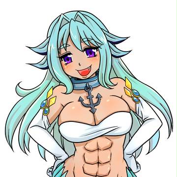 波打ち際に漂う神秘の腹筋