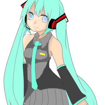 初音ミク  塗らせていただきました