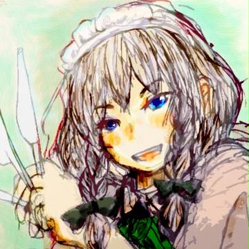 微笑む咲夜