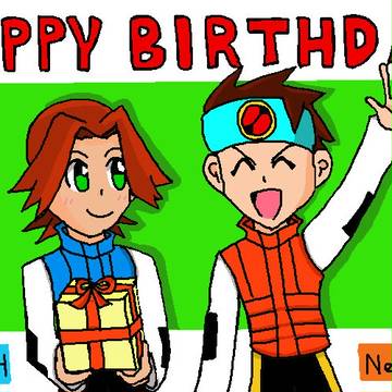 光兄弟　誕生日絵