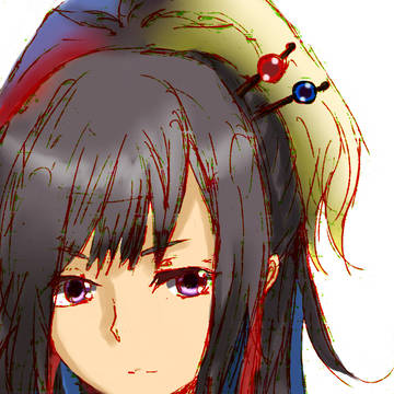 言ノ葉聞きながらマウスで描いた