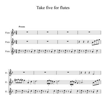 Take five for 3flutes