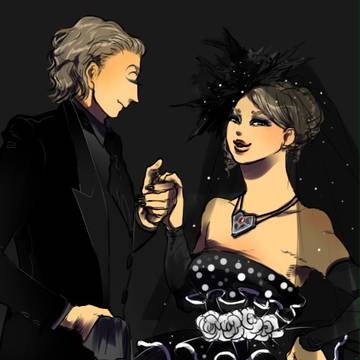 黒の結婚式