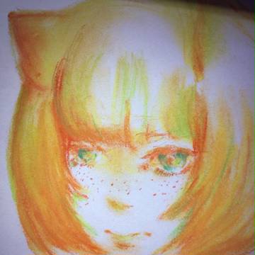 ひまわりとねこ