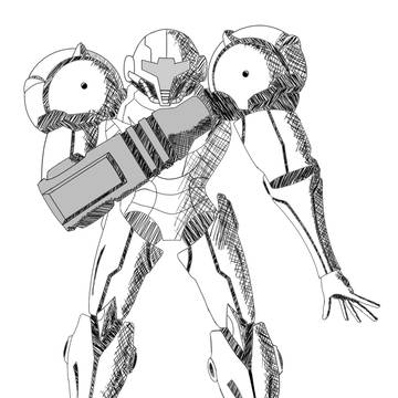 メトロイド落描き
