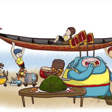 The dragon boat