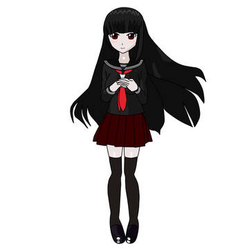 黒髪セーラー00