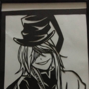 切り絵 黒執事 葬儀屋 