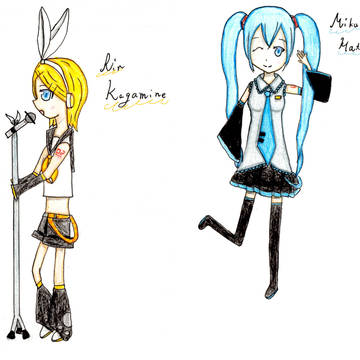 リンちゃん＆ミクさん