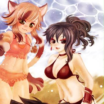 らいけも水着企画!