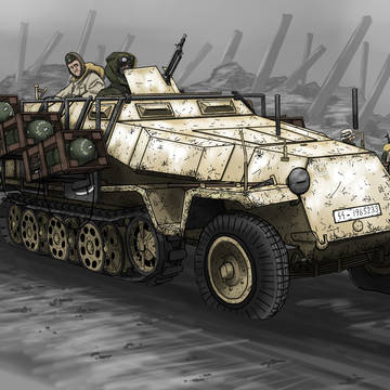 Sd.Kfz.251/1  Wurfrahmen 40