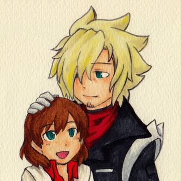 初めて描いたアシュキオ親子