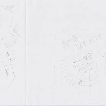 下書き(アートワーク「A-1/my way」)