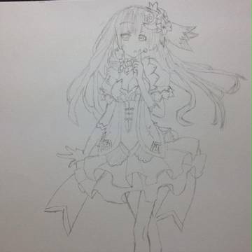 【模写修行】その１　デート・ア・ライブ　誘宵美九