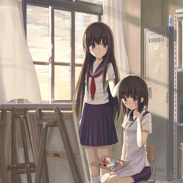 美術部での風景
