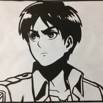 エレン(切り絵)