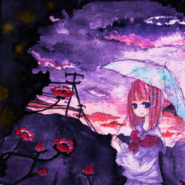 雨上がりの夕焼け