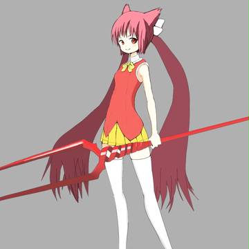 女の子と槍