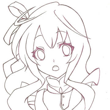 【塗り絵】マリーちゃん