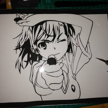美琴@切り絵