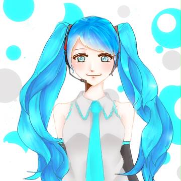 横わけミク