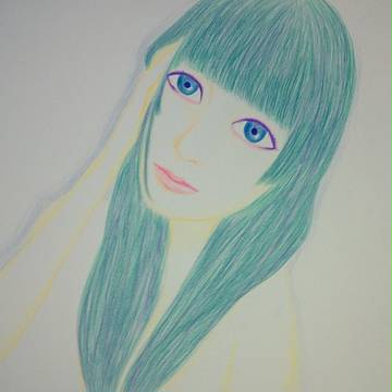 緑髪美少女モシャ