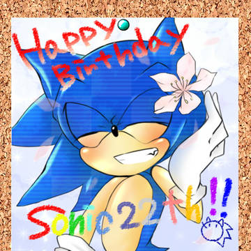 HAPPY　BIRTHDAY　SONIC22th！