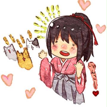 好きなものと好きなものを描いた結果。