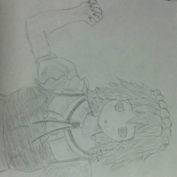 東方　十六夜咲夜 手書き