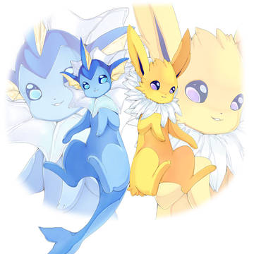 Jolteon and vaporeon