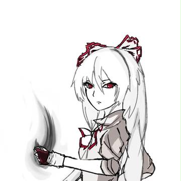 练习 藤原妹红(ふじわら の もこう)