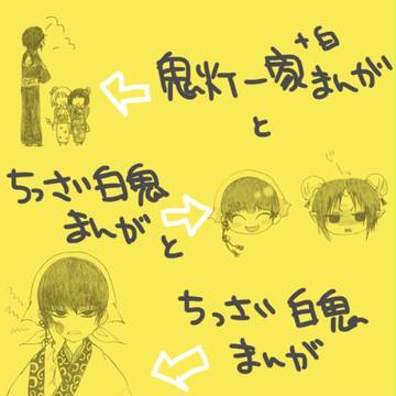 鬼灯家とかちっさい白鬼(腐)まんが