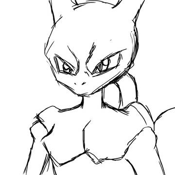 ミュウツー　ラフ