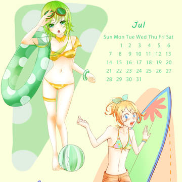 カレンダー2013 7月-8月