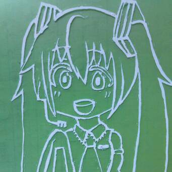 修正液でイラスト　１