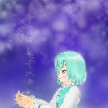 小傘のRAiNY STARSをイメージして描いた