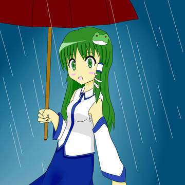雨の日の早苗さん
