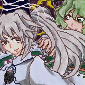 絵心教室で東方