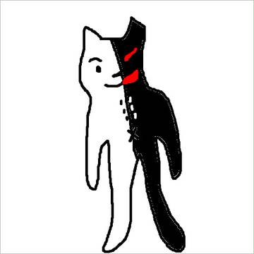 美術1の俺が描いた、うろ覚え「モノクマ」